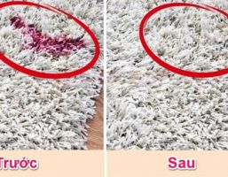 cách tẩy sơn móng tay khỏi thảm trong 10 bước đơn giản